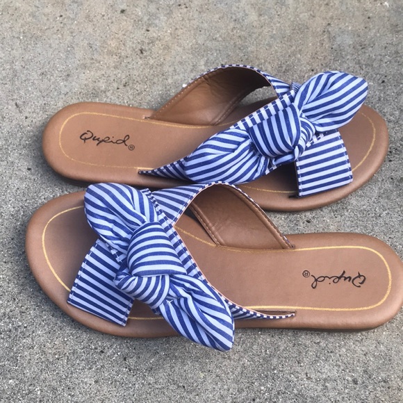 LAST PAIR SIZE 7 Stripped blue/white Slide - Picture 4 of 6